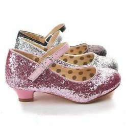 New Quincy By Styluxe, Children Girls Rock Glitter Mary Jane Low Heel Pumps