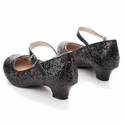 New Quincy By Styluxe, Children Girls Rock Glitter Mary Jane Low Heel Pumps