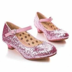 New Quincy By Styluxe, Children Girls Rock Glitter Mary Jane Low Heel Pumps