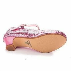 New Quincy By Styluxe, Children Girls Rock Glitter Mary Jane Low Heel Pumps