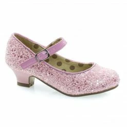 New Quincy By Styluxe, Children Girls Rock Glitter Mary Jane Low Heel Pumps