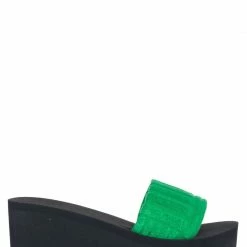 Wild Diva Heat01 EVA Foam Platform Wedge Thong Sandal, Women Summer Slipper