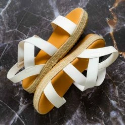 Bamboo New Superb22 Espadrille Elastic Flatform Sandal - Women Foam Padded Comfort Platform