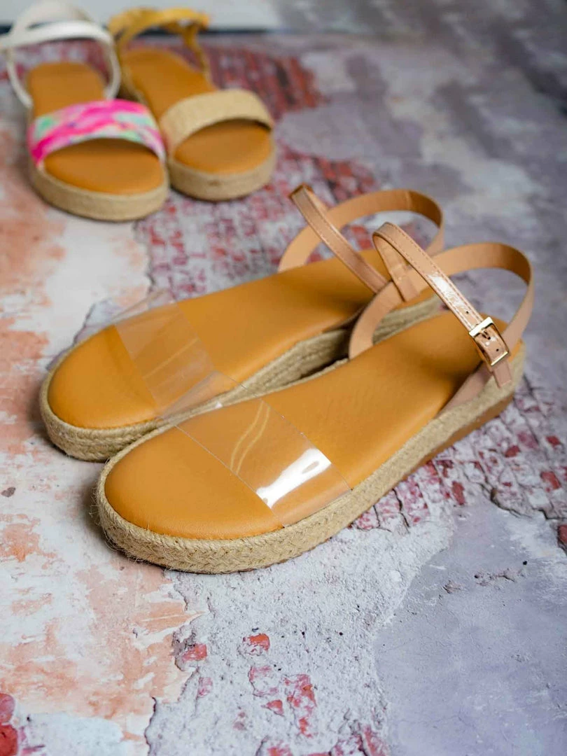 Bamboo New Superb22 Espadrille Elastic Flatform Sandal - Women Foam Padded Comfort Platform
