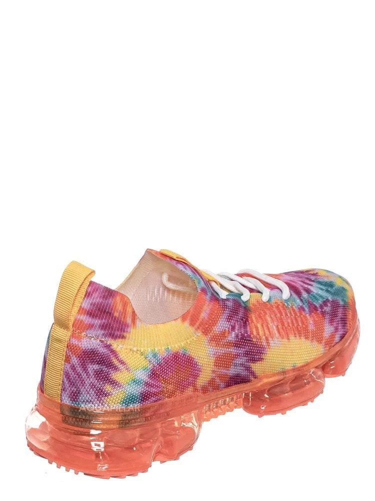 Forever Link Flow19 Stretch Elastic Mesh Sneaker - Festival Lace Up Rubber Air Bubble Cushion