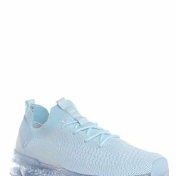 Forever Link Flow19 Stretch Elastic Mesh Sneaker - Festival Lace Up Rubber Air Bubble Cushion