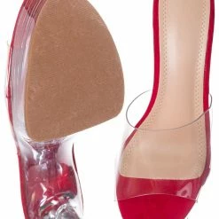 Liliana Mafia4 Clear Perspex High Heel Platform - Women Dance Shoes