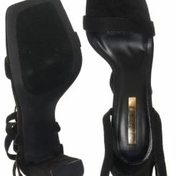 Liliana Novax11 Ribbon Leg Wrap Block Heel Sandal, Women Dress Shoes New