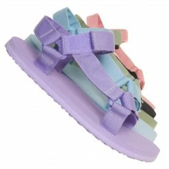 Wild Diva Heart01 Hook Loop Sport Sandal, Women Lighweight EVA Foam Shoes