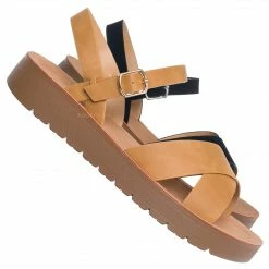 Soda New Chester Soft Foam Flat Sandal - Women Two Piece Molded Summer Shoes