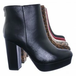 Delicious New Meeting Chunky Block Heel Platform Dress Bootie - Women Round Toe Dress Shoe