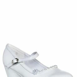 Little Angel Hailey111E Childrens Low Wedge Mary Jane Pump, Kids Girl Dress Shoes New