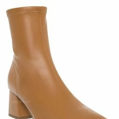Bamboo Adena Soft Ankle Bootie On Chunk Heel - Women Dress Boots New