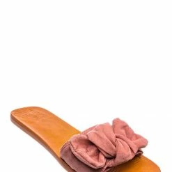 Bamboo Moondance17 Twist Knot Flat Slipper Mule - Women Slide In Boho Wide Band Sandal New