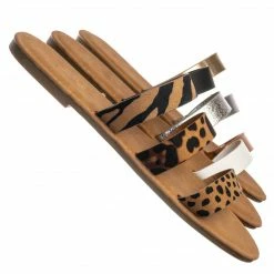 Sunny Feet Waterfront70 3 Strap Open Toe Slide In Sandal - Women Color Block Slippers