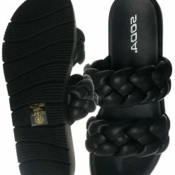 Soda New Popup Molded Footbed Braided Slide - Women Slip On Sandal