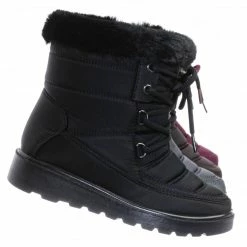 Top Moda Coleen8K Kids Faux Fur Waterproof Boots - Children Size Nylon Ankle Bootie New