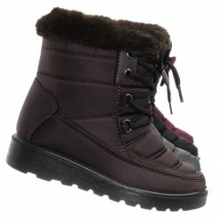 Top Moda Coleen8K Kids Faux Fur Waterproof Boots - Children Size Nylon Ankle Bootie New