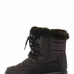 Top Moda Coleen8K Kids Faux Fur Waterproof Boots - Children Size Nylon Ankle Bootie New