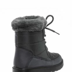 Top Moda Coleen8K Kids Faux Fur Waterproof Boots - Children Size Nylon Ankle Bootie New