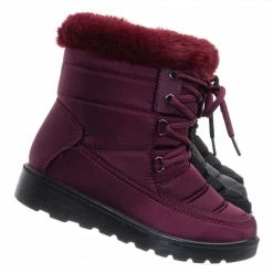 Top Moda Coleen8K Kids Faux Fur Waterproof Boots - Children Size Nylon Ankle Bootie New