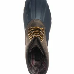 Top Moda Ducko1 Rubber Waterproof Lace Up Boots - Round Toe Water Resistant Snow Shoe New