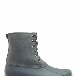 Top Moda Ducko1 Rubber Waterproof Lace Up Boots - Round Toe Water Resistant Snow Shoe New