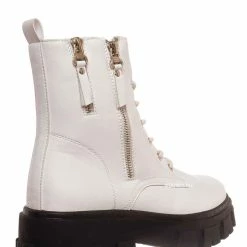 Forever Link Atlantic06 Double Zipper Lace Up Combat Bootie New