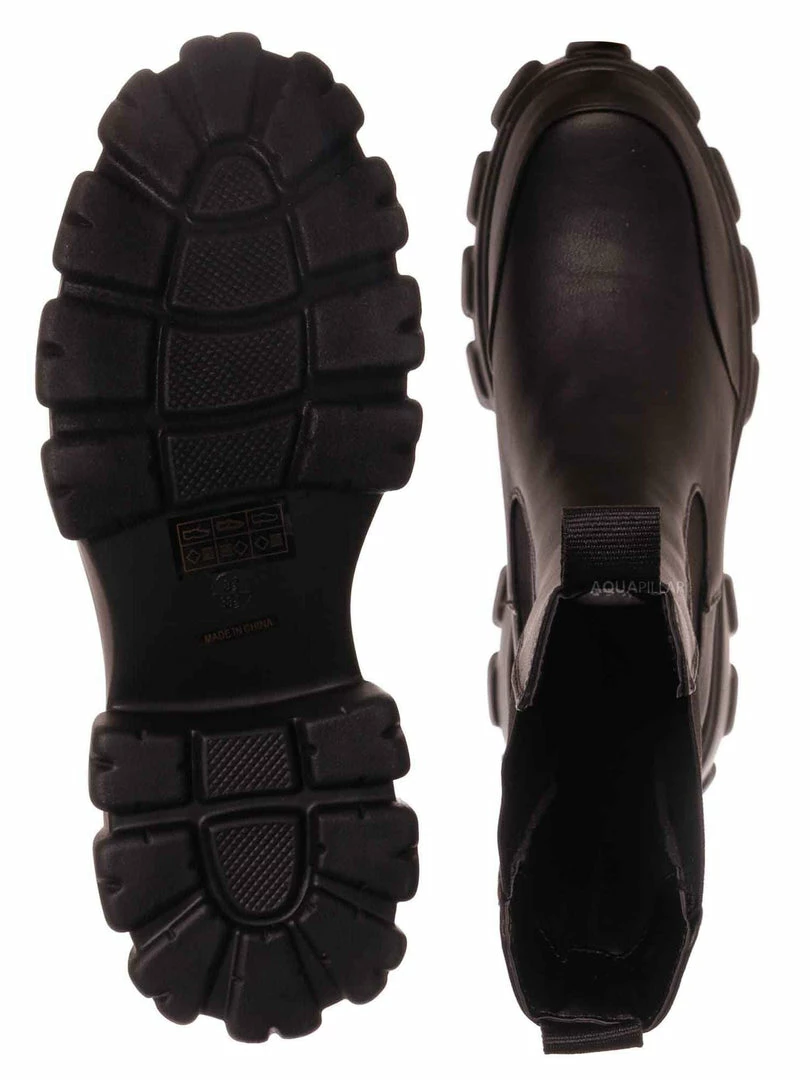 Bamboo New Tetris09 Calf High Chelsea Unisex Dress Boots