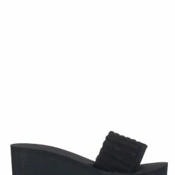 Wild Diva Heat01 EVA Foam Platform Wedge Thong Sandal, Women Summer Slipper