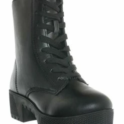 Bamboo New Powerful51 Utilitarian Combat Bootie - Women & Men Threaded Sole Shoes