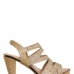 Forever Link System82 Rhinestone Crystal Open Toe Sandal - Women Ankle Strap