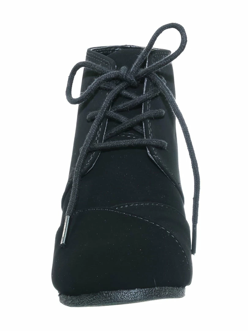 Soda RexIIS Girls Lace Up Wedge Bootie - Kids Shoes