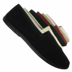 Forever Link New Murphy23 Classic Alpargata Canvas Sneaker - Unisex Foam Padded Slip On Flats
