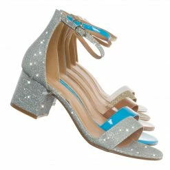 Top Moda Darcie1 Low Block Heel 2 Piece Sandal - Women Ankle Strap Sandal New