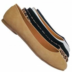 Soda Kreme Foam Padded Round Toe Ballet Flat - Womens Ballerina Loafer Shoes New