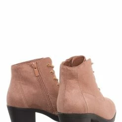 Forever Link Plus11K Girl's Block Heel Combat Ankle Bootie New