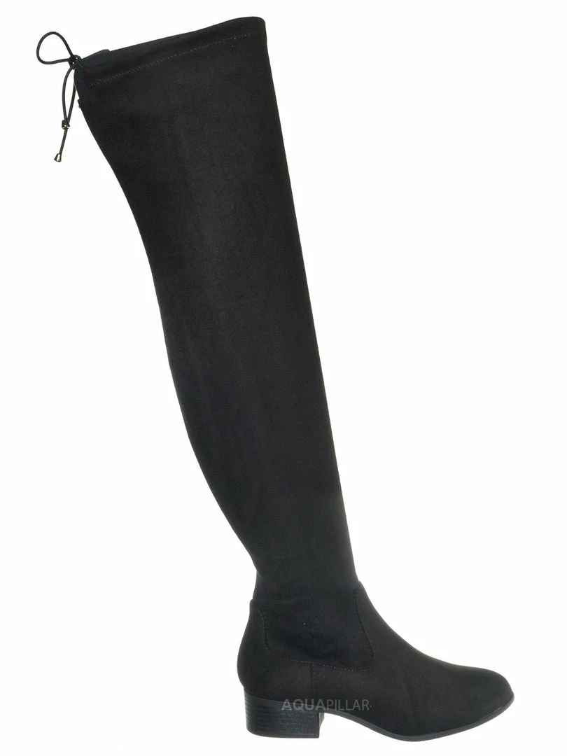 Soda Yah Gogo Over The Knee Thigh High Slouch Boots, Women Cosplay Victorian Shoes