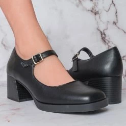 Soda Lance Block Heel Mary Jane Pump - Women Ankle Strap Dress Shoes New