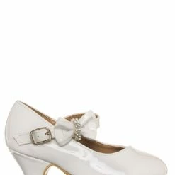 Forever Link New Dana62K Children Girl Rhinestone Round Toe Mary-Jane Dress Pump W Platform