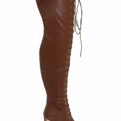 Liliana New Drip1 Victorian Lace Up Combat Boots - Women Corset Shoes