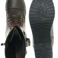 Forever Link New Mountain84 Combat Boots W Side Pocket - Men Women Lace Up Shoes