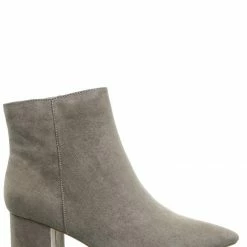 Bamboo Rapid01 Pointed Toe Block Heel Dress Bootie - Women Chunky Heel Ankle Boots