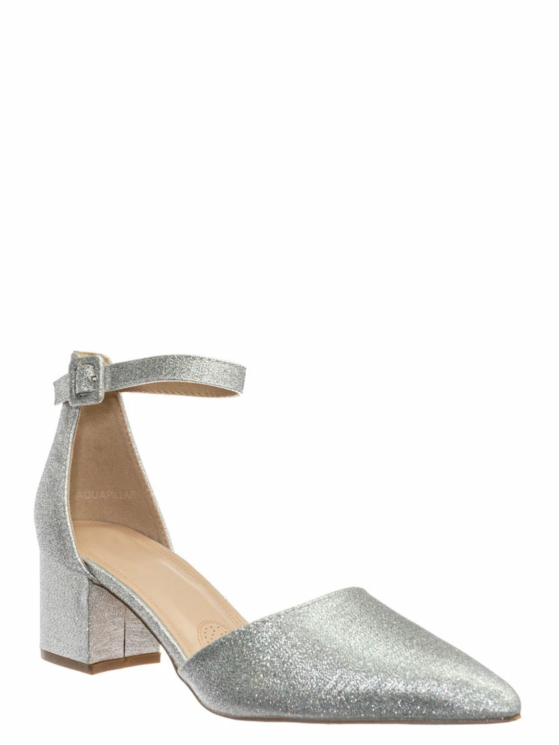 Forever Link Nataly01 Low Block Heel D'Orsay Pump - Pointed Toe Two Piece Office Dress Shoes New