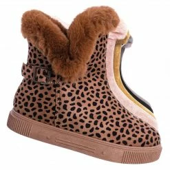 Bamboo Cozette03 Foldable Winter Faux Fur Slipper Bootie - Fold Shearling Snow Shoe New