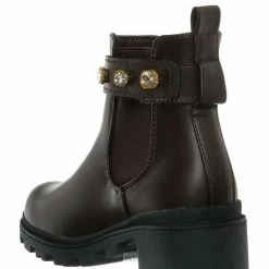 Forever Link Pacific08K Children's Rhinestone Jewel Chelsea Boots - Girl Ankle Bootie