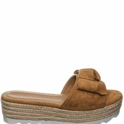 Wild Diva Abundance09 Esapdrille Flatform Slide Sandal - Jute Rope Wrapped Saw Edge Sole New