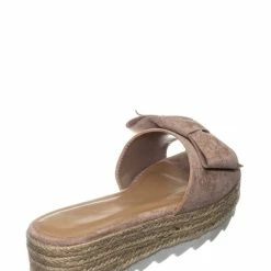 Wild Diva Abundance09 Esapdrille Flatform Slide Sandal - Jute Rope Wrapped Saw Edge Sole New