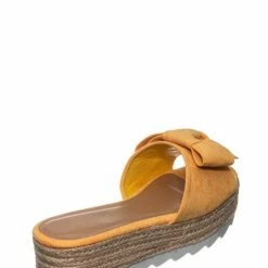 Wild Diva Abundance09 Esapdrille Flatform Slide Sandal - Jute Rope Wrapped Saw Edge Sole New
