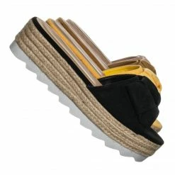 Wild Diva Abundance09 Esapdrille Flatform Slide Sandal - Jute Rope Wrapped Saw Edge Sole New